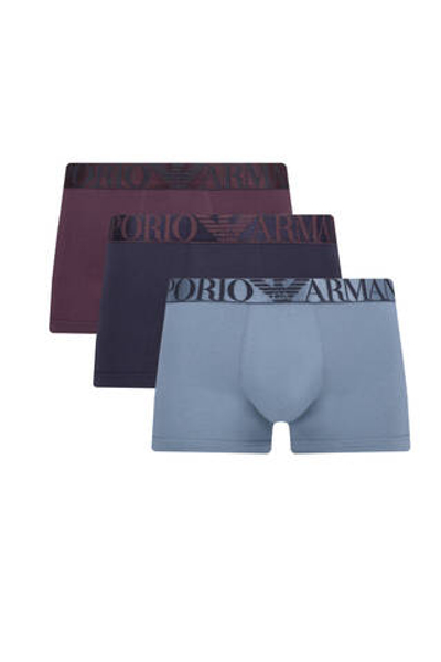 Трусики-боксеры 3шт. Emporio Armani - фиолетовый(111357 4F726)
