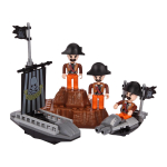 Конструктор блочный Аусини Пираты 226дет., коробка 27503