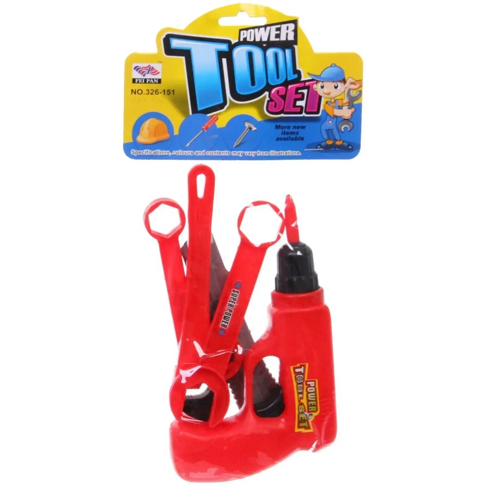 Набор инструментов «Стройка», 5 предметов, 30*15,5 см, пакет, в ассортименте