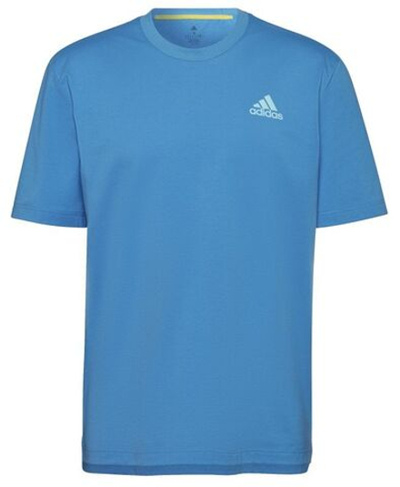 Мужская теннисная футболка Adidas Clubhouse Racquet теннис T-shirt - небесный