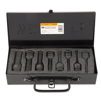 WDK-705H Набор ударных головок 1/2" HEX 8 предметов, H5-H19