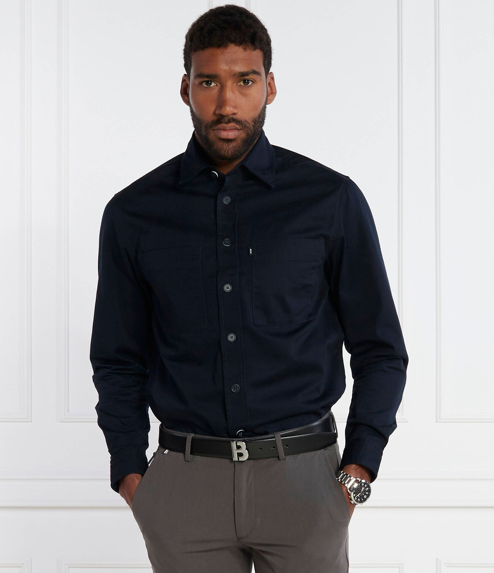 Рубашка OWEN BOSS BLACK - темно-синий(50509194)