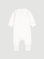 Велюровый комбинезон Mjölk Ecru, на манжетах