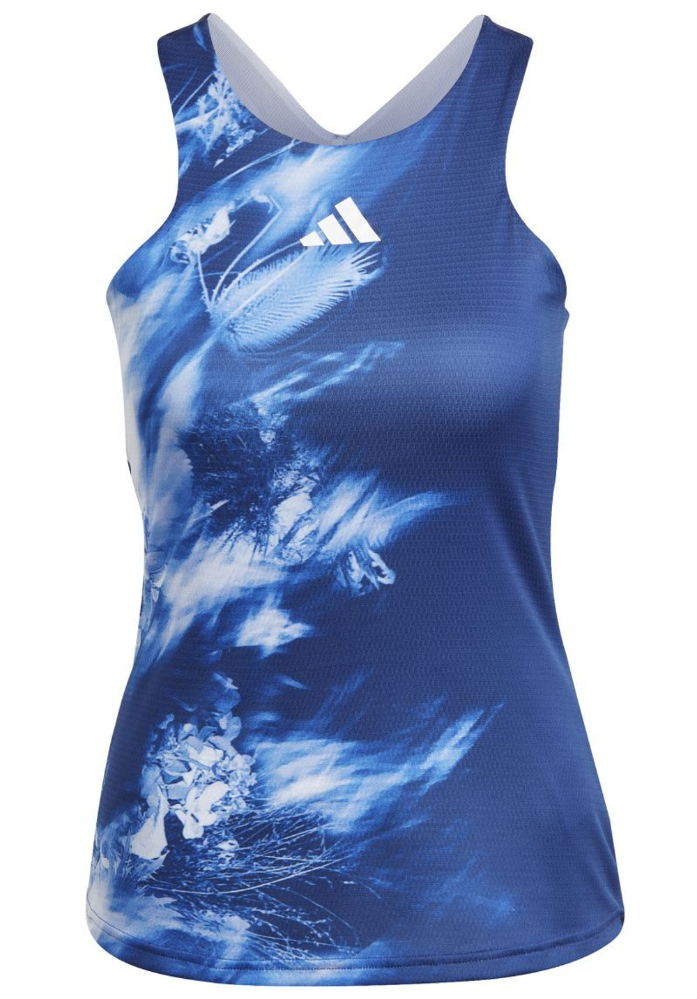 Женский топ теннисный Adidas Melbourne Y-Tank - небесный
