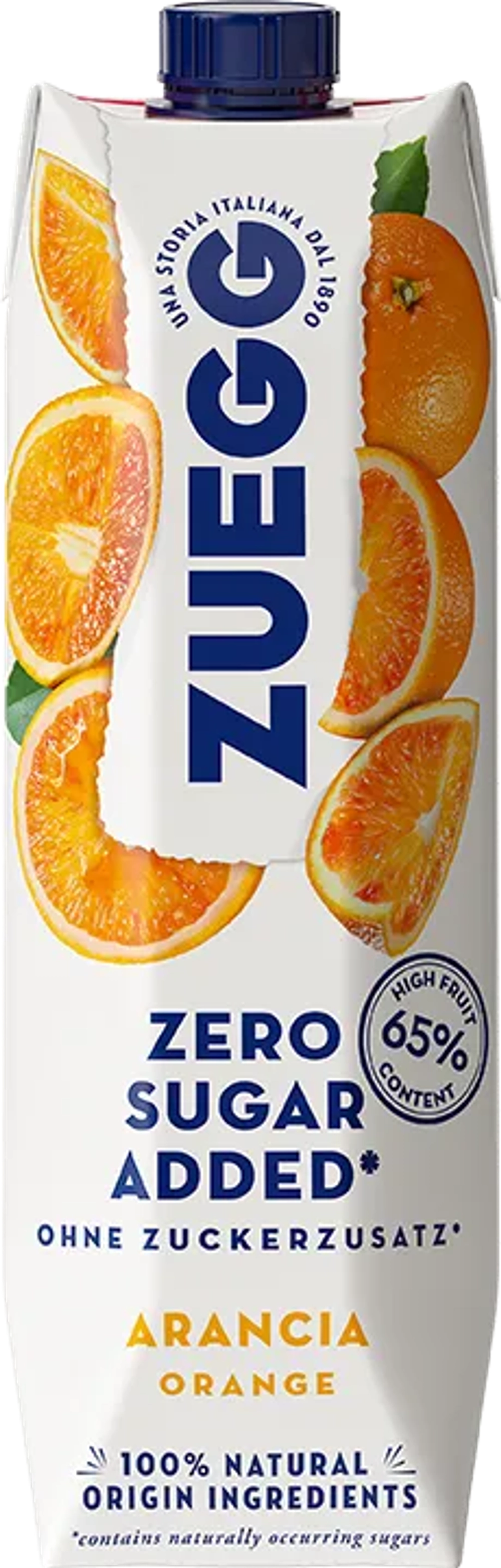 Zuegg Arancia "Апельсин" Zero Sugar 1 л