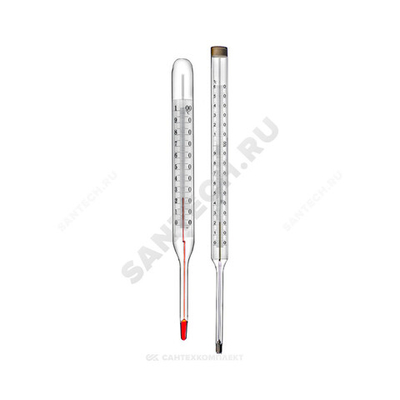 Термометр керосиновый ц.д. 1,0 oC прямой 100С L=100 СП-2П 220/100 Термоприбор