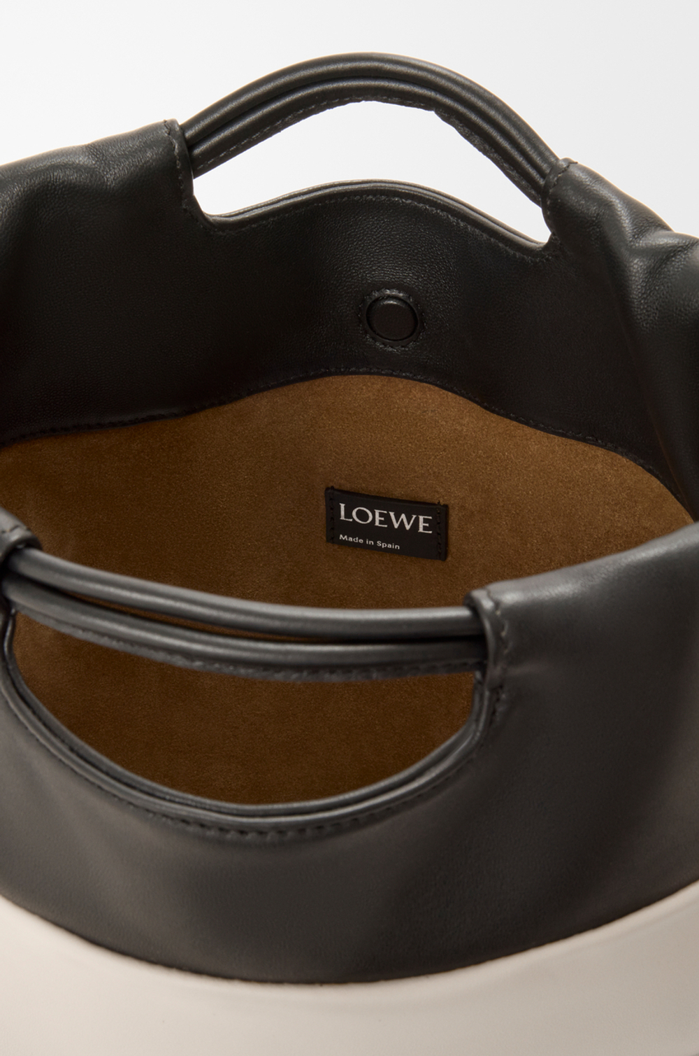 Loewe Сумка-тоут Flamenco из мягкой кожи ягненка наппа, экрю/черный