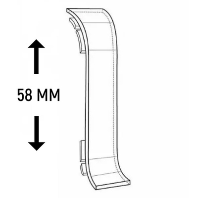 Плинтус Соединитель Royce 58 мм