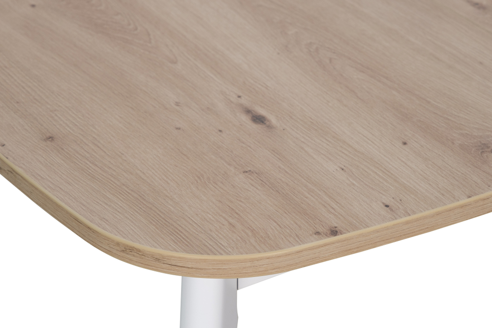 Ст 80.037 Стол обеденный "TANGO", корпус Дуб вотан (8004), Белый 605РЕ (8053)