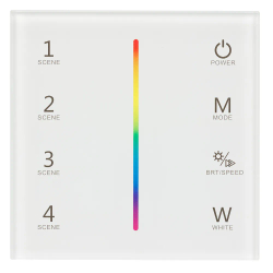 Панель Sens SMART-P22-RGBW White (12-24V, 4x3A, 2.4G) (Arlight, IP20 Пластик, 5 лет) 025168