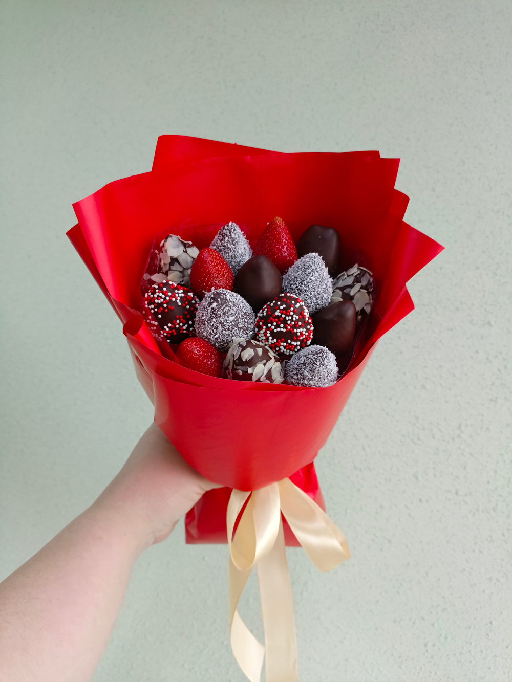 Букет из клубники в шоколаде " Желанный"