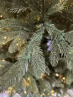 Елка с гирляндой "Никольская" (Литая хвоя) 240 см / 2,4 м