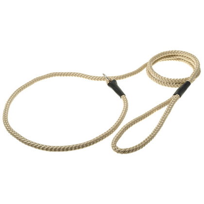 V.I.PET Поводок-удавка с кольцом 8 мм*170 см, кэмел