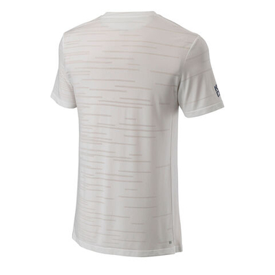 Мужское теннисное поло Wilson Rapide Seamless II T-Shirt Men - White