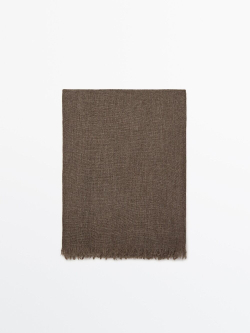 Massimo Dutti 100% кашемировый шарф, рыжевато-коричневый