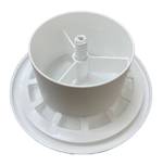 Анемостат вентиляционный 80 мм универсальный из ABS пластика