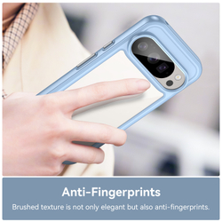 Противоударный чехол для смартфона Google Pixel 10 и 10 Pro, усиленные защитные рамки синего цвета