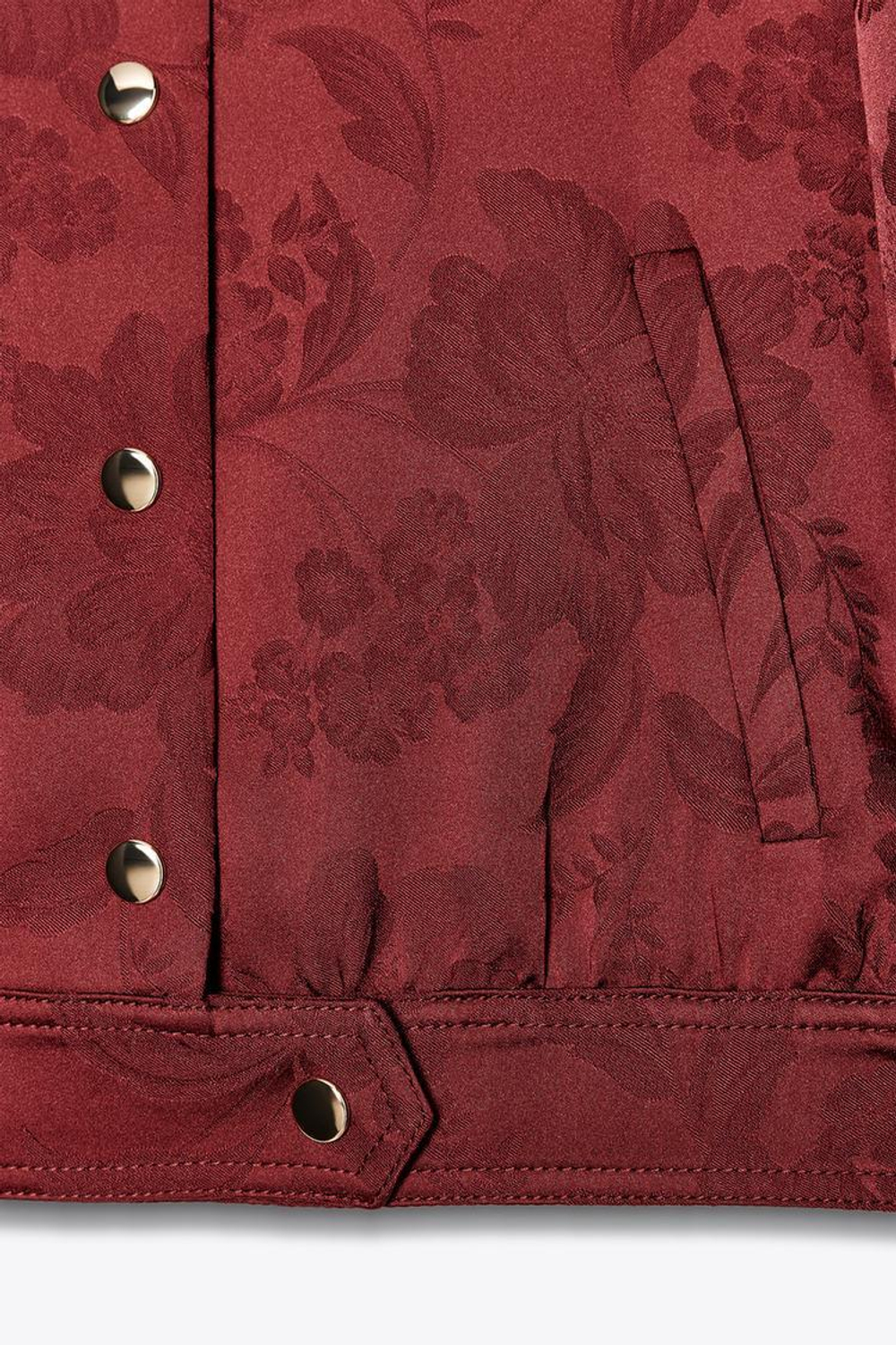 ZARA ЖАККАРДОВЫЙ БОМБЕР, ЦАЕТ БУРГУНДСКОГО ВИНА