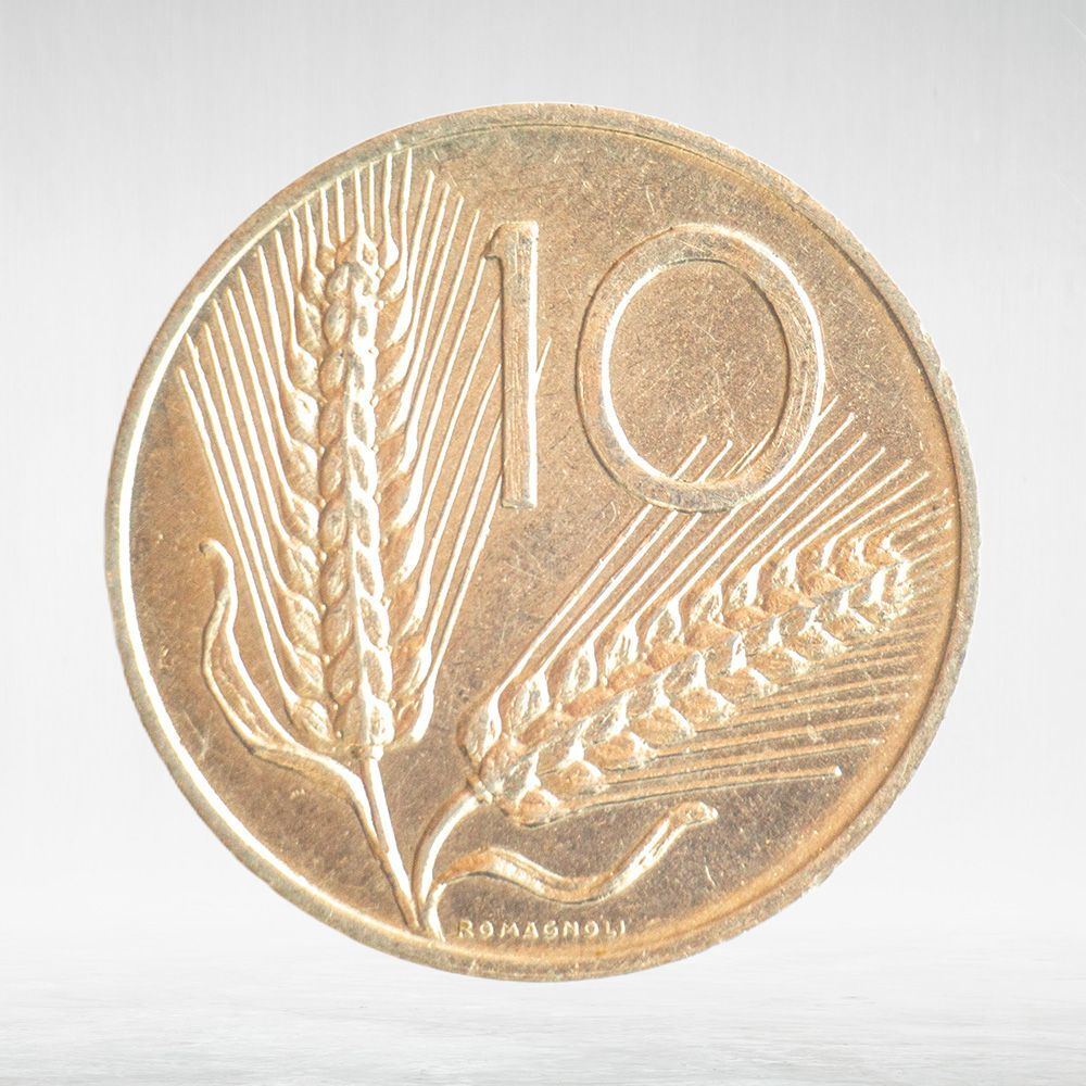 Italy 10 Lire 1973 R, VF