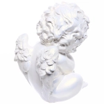 Статуэтка из гипса «Ангел задумчивый» 16см перламутр