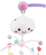 107263/Музыкальная карусель "Elefantino" на батарейках, 19 мелодий, проектор, ночник, съемн. игрушки