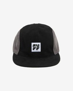 Кепка 5panel fleece черный/серый