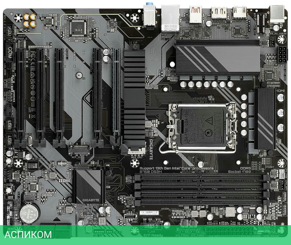 Материнская плата GigaByte B760 DS3H DDR5 rev. 1.0
