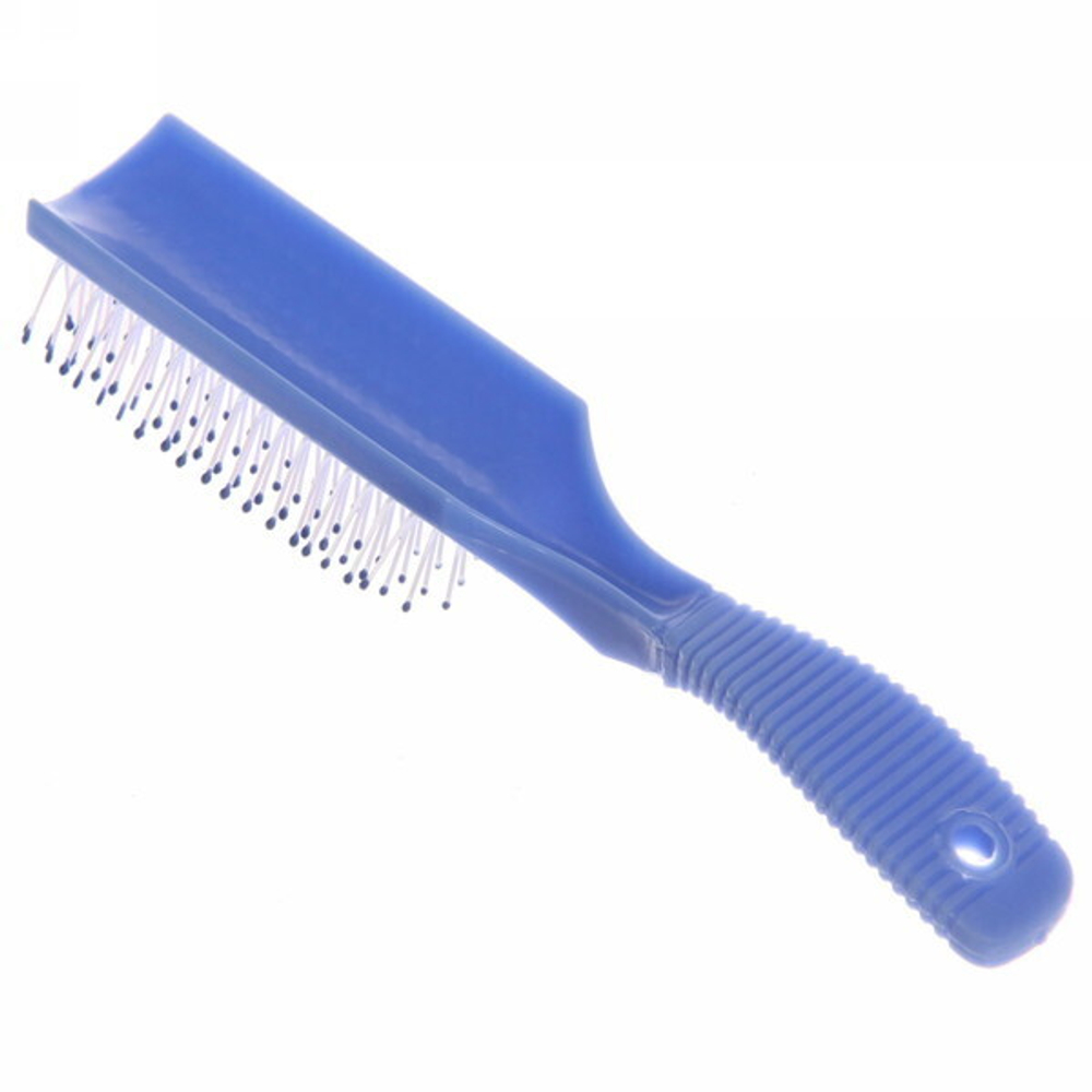 Расческа массажная «Польза», цвет микс, с рифленой ручкой, 20см