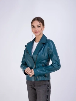 Косуха кожаная куртка женская Турция