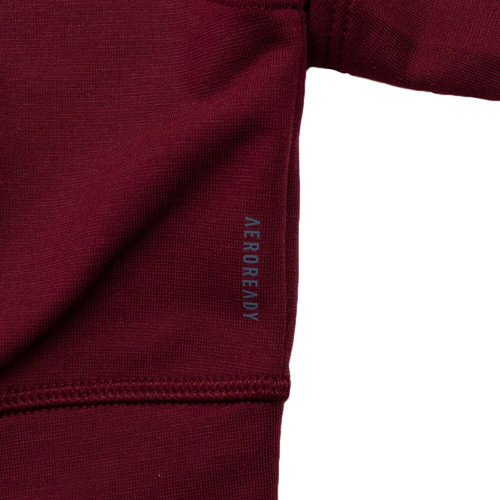Баскетбольная женская толстовка Adidas Power Aeroready Crop Cover-Up Sweatshirt Burgundy