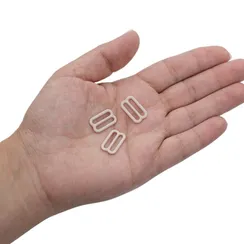 Регулятор для бретели серебристый пион 15 мм