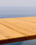 Стол Icaro из массива тикового дерева, 220 x 102 см