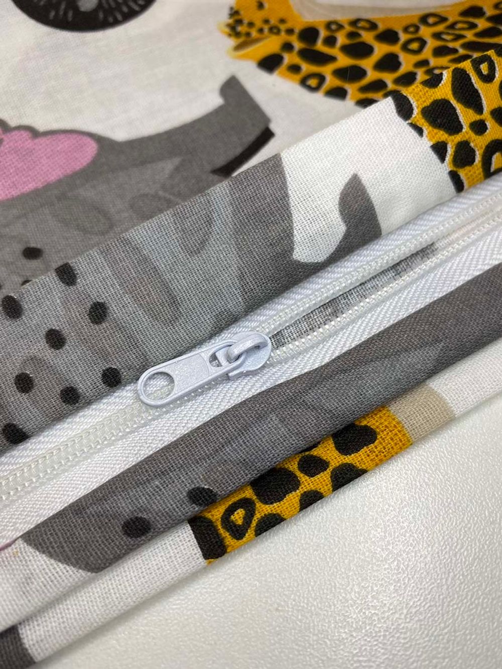 Постельное белье поплин Сказка "Лимпопо/Лимпопо (компаньон)" Наволочка 50х70 см 1 шт Простынь 150x215 см