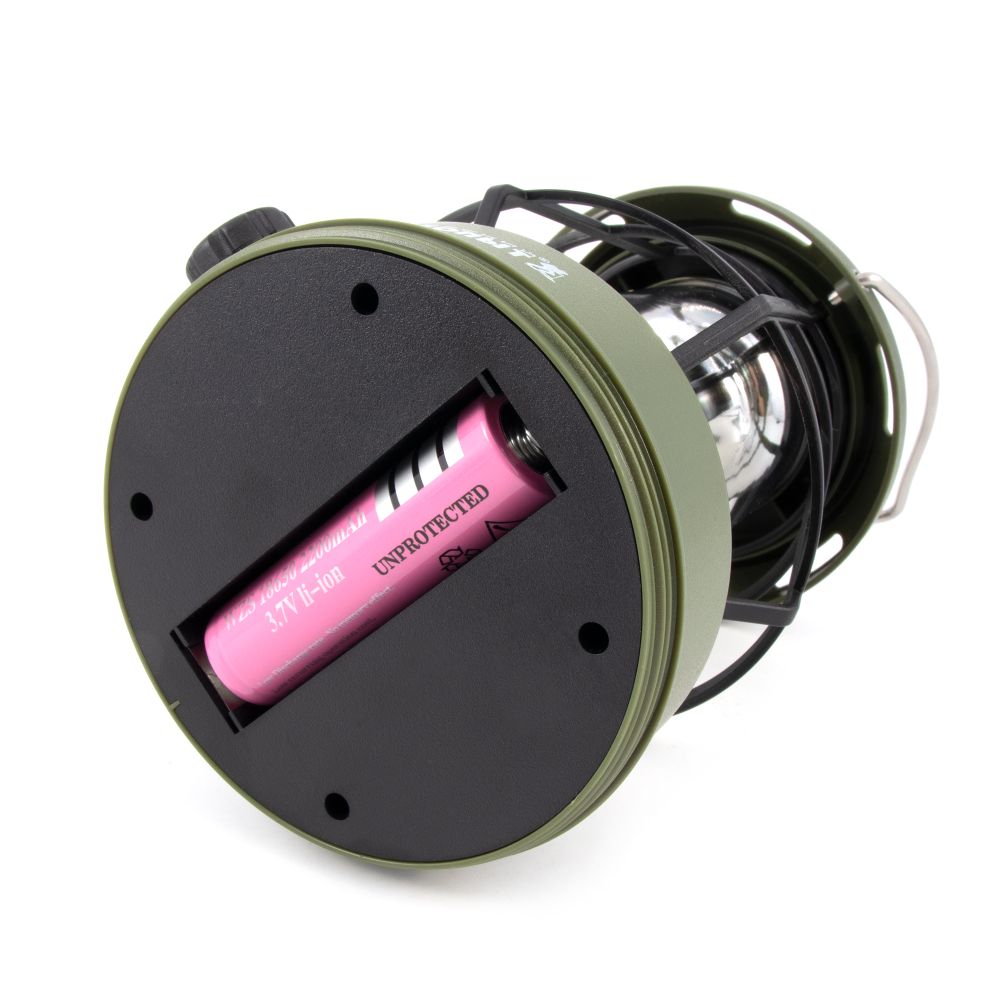 Фонарь кемпинговый "СИБИРСКИЙ СЛЕДОПЫТ-Неон-2", 2СОВ, солн. бат., аккум.1x2200 mAh, зеленый