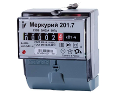 Счетчик электроэнергии однофазный однотарифный INCOTEX Меркурий 201.7 5(60) А, без привязки к региону