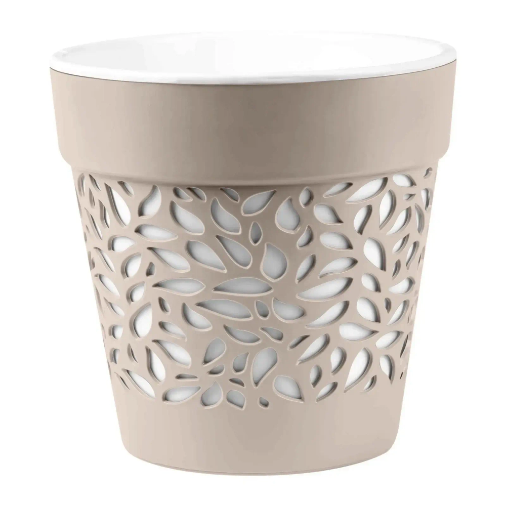 Кашпо для цветов пластиковое 8,3л d-22,5см «Блоссом» Пралине