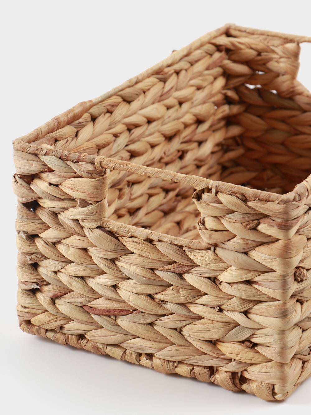 Корзинка прямоугольная, 33х22х14 см, водный гиацинт