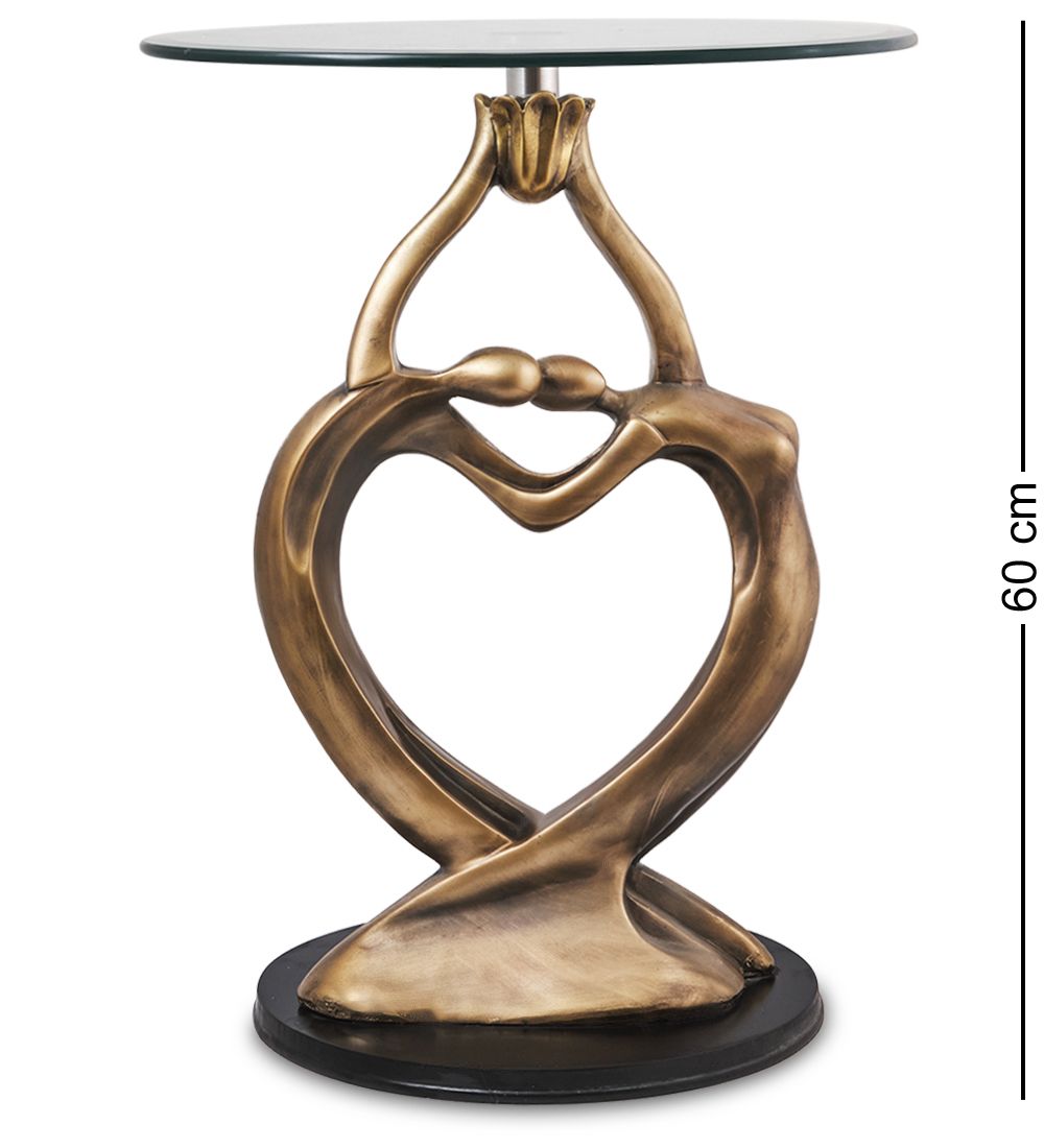 ALF 031/0931 Статуэтка«Влюбленная пара»+ стекло (35*60*35*46)