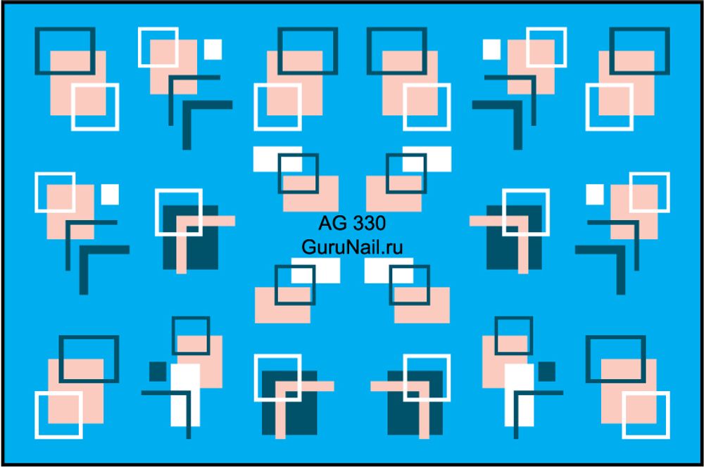 Gurunail Слайдер-дизайн 330 Геометрия