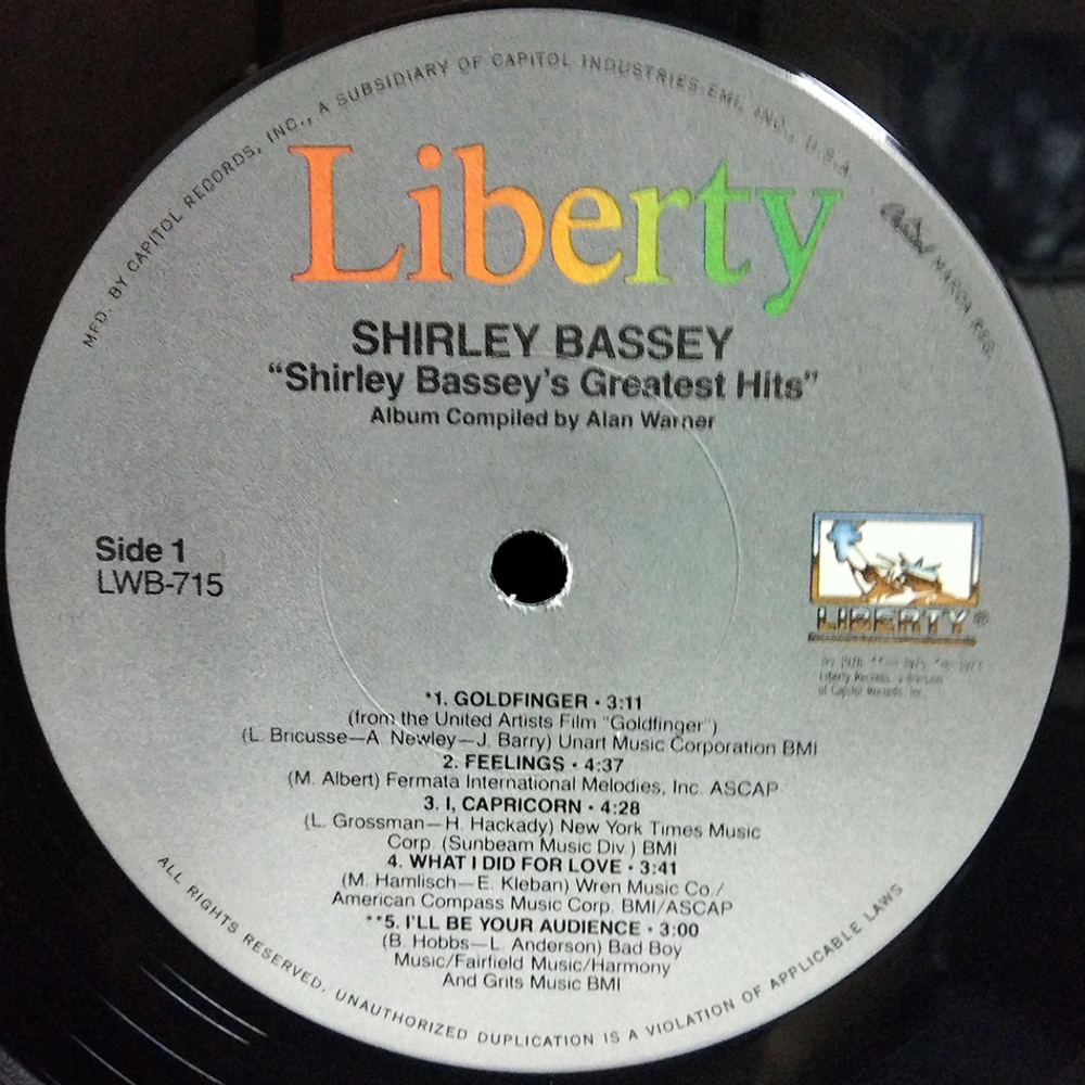 Shirley Bassey / Shirley Bassey's Greatest Hits (2LP)
