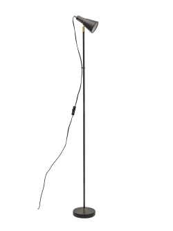 Торшер напольный с абажуром стальной