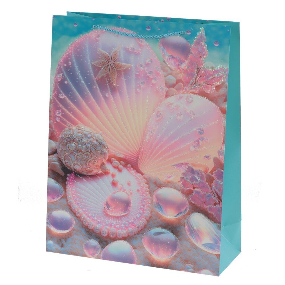 GAEM Пакет подарочный L (бумага 210г/м2, блок микс 12шт), L31 W12 H40 см, 4в.