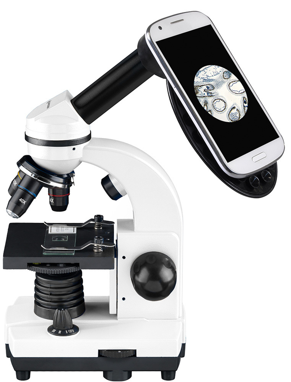 Микроскоп Bresser Junior Biolux SEL 40–1600x, белый, в кейсе
