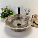 Каменная раковина из оникса Bowl Grey Medium TinLip BO-02931 (45*45*15) 43