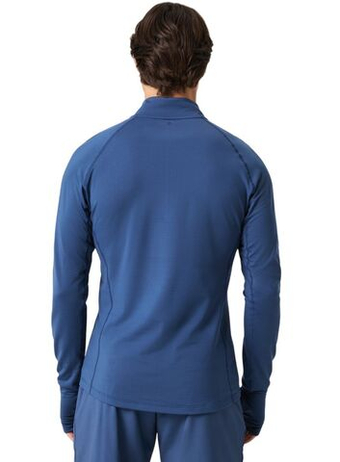 Мужская теннисная футболка с длинным рукавом Björn Borg Midlayer Half - sargasso sea