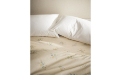 Простыня Zara Home сатин, хлопок 100%, с цветочным принтом, 7111/089