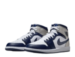 Баскетбольные кроссовки Air Jordan 1 Mid Navy/White Shoes