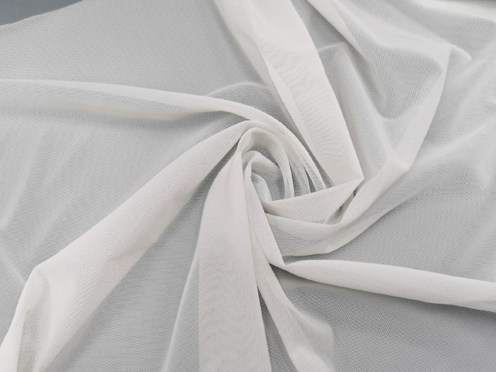 Эластичная сетка, (плотность 134г/м2) Латвия, "Премиум-класс" Lauma, молоко, (Арт: ES/296-004)