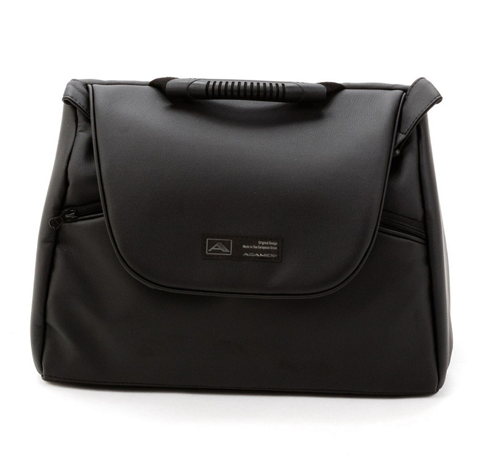 Детская коляска Adamex Nola Deluxe 2 в 1 N-SD111 (СВ.БИРЮЗОВАЯ.КОЖА + ЧЕРН.КОЖА)