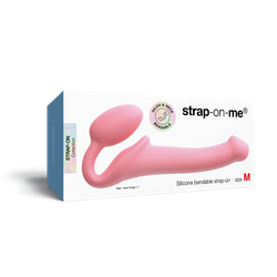 Гибкий страпон Strap-on-me Semi-Realiste, розовый, M